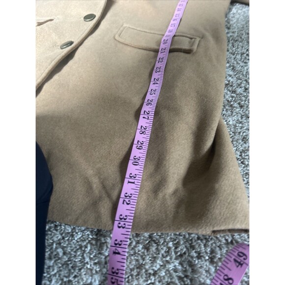 Penny Lane Faux Fur Inspired Coat 18W Tan Wool Blend 70's Hippie Festival Vamp - Picture 14 of 16